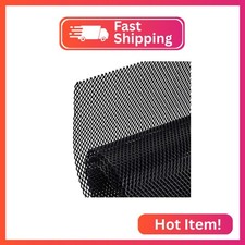 AggAuto 47x16 inches Car Pickup Truck Grill Mesh 4x8mm Rhombic Hole Black picture