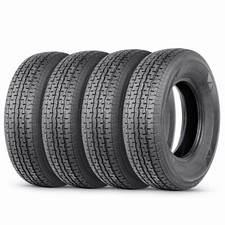 Set Of 4 ST 205/75R15 Trailer Tires Radial 8Ply 205/75/15 Load Range D Tubeless picture