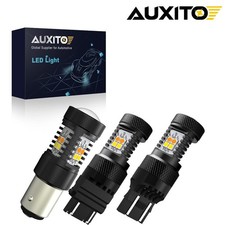 2/4X AUXITO Switchback LED Front Turn Signal Light Bulbs 1157 2357 Amber White picture