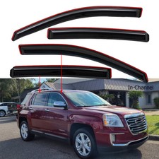For 2010-2017 GMC Terrain In-Channel Smoke Window Visors Sun Rain Guards picture