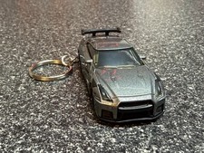 Nissan GT-R GTR R35 Keychain Gray Matchbox picture