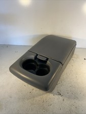 GRAY 04-08 Ford F-150 Jump Seat Center Console Armrest w/ 2 Cup Holder Leather picture
