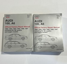 Bentley Audi 100 A6 Official Factory Repair Manual Volumes 1 and 2 1992-1997 S4 picture