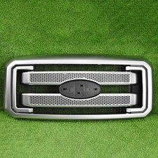 For 2011-16 Ford F250 F350 Super Duty Platinum Satin Chrome Front Bumper Grille picture