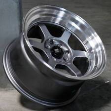 15x8 Gunmetal Wheels MST Time Attack 4x100/4x114.3 0 (Set of 4)  73.1 picture