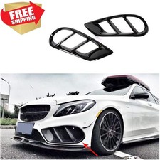 FOR 2015-18 BENZ W205 C43 C300 C400 AMG CARBON FIBER FRONT BUMPER AIR DUCT COVER picture
