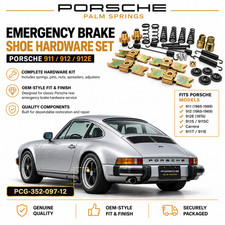 Genuine Porsche 911 912 912E Emergency Brake Shoe Hardware Kit PCG35209712 picture