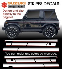 SUZUKI SAMURAI STRIPES DECALS GRAPHICS picture