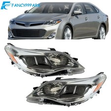 For 2013-2018 Toyota Avalon Headlight Projector Black Houisng Pair Halogen LH+RH picture