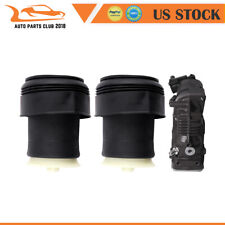 3PCS Air Suspension Kit Rear Air Spring Bags & Compressor For BMW X5 E70 2006-13 picture