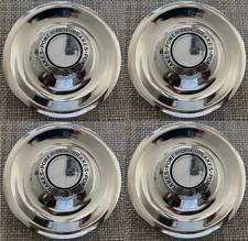 4 Chevy Disc Brake Rally Wheel Center Hub Caps Rim 5 Lug Nut Cover Trim Rings picture