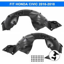 Front Inner Fender Liner Set For Honda Civic Driver & Passenger Side 2016-2018 picture