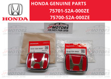 Honda Genuine S2000 Red Emblem Badge Set AP1 AP2 75701-S2A-000ZE 75700-S2A-000ZE picture