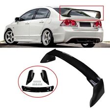 Fits 12-15 Honda Civic 4DR Sedan Glossy Black Mugen Style RR Trunk Wing Spoiler picture