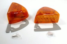Pair LED Turn Signals w/ Amber Lenses for Peterbilt 378 379 Headlight Side picture