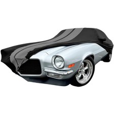 Car Cover Stretch Dust-proof Protection Black/Gray For 1967-81 Chevrolet Camaro picture