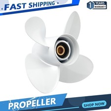 13.4X15 Aluminum Outboard Propeller for Yamaha Engines 50-130HP 15 Spline,4B RH picture