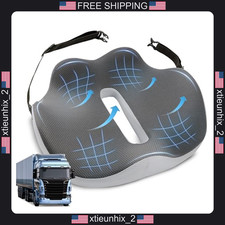 Memory Foam Seat Cushion for Truck & Car Drivers, Ergonomic Support, Large Size picture