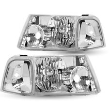 For 2001-2011 Ford Ranger[Chrome/Clear]4PC Clear Corner Headlights Headlamps  picture