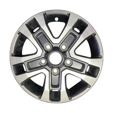 02217 Reconditioned OEM Aluminum Wheel 16x6 Machined and Painted Black Satin picture