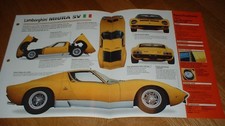 1970 Lamborghini Miura P400SV Original Imp Brochure Specs Info 70 P400 SV 71 picture