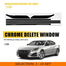 1-10Set Chrome Delete Blackout Window Trim Glossy Black for Nissan Altima 19-25 picture