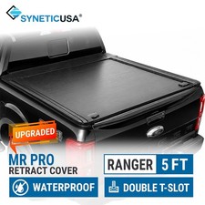 Syneticusa For 2026 Ford Ranger 5ft bed MR Manual Retractable Hard Tonneau Cover picture