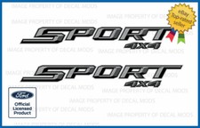 (2x) 2015 - 2026 Ford F150 SPORT 4x4 side graphic decal XLT gray sticker FH1B2 picture