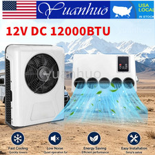 12V DC Truck Air Conditioner 12000 BTU Split Car Cab RV AC Unit Fit Bus Caravan picture