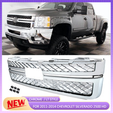 Chrome Grille Assembly For 2011-2014 Chevrolet Silverado 2500 3500 HD WT LT LTZ picture