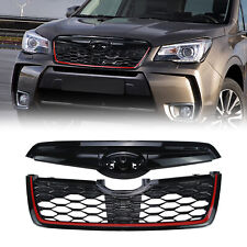 Honeycomb Front Grill for 2019-2021 Subaru Forester w/Camera Hole Gloss Black picture