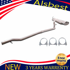 Stainless Steel Exhaust System Kit Fit 2007-2011 Jeep Wrangler 3.8L 4 Door Only picture