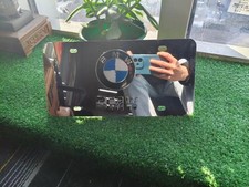 💎3D Mirrored For BMW Style License Plate Raised Emblem 6