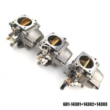 3pcs Carburetor for Yamaha 75 80 90 HP 6H1-14301 14302 14303 for Fuel System picture