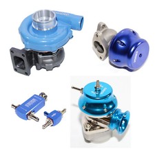 EMUSA Blue Adj. 38mm External Wastegate+Boost Controller+Type RS BOV+T3/T4 TURBO picture