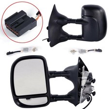 Pair For 1999-07 Ford F250 Super Duty Power Towing Telescoping Duty Side Mirrors picture