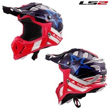 LS2 Subverter EVO Constellation Full Face MX Offroad Helmet Gloss Red/White/Blue picture