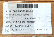 NOS  - UNUSED Pump Fuel Assembly - Cummins Engine  NSN: 2910-01-065-3979 picture