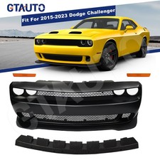 For 2015-2023 Dodge Challenger Full Front Bumper Cover Grille Lip Hellcat Style picture