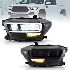 VLAND For 2016-2021 Toyota Tacoma Full LED DRL Headlights Sequential Turn Signal picture