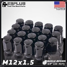 20 Pc Dodge Lug Nut M12x1.5 Black Fit Avenger/Caliber/Grand Caravan/Jourey etc picture