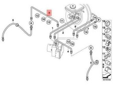 BMW R55 R55N R56 R56N R57 R57N R58 FRONT BRAKE PIPE 34326793015 NO DUTY TO 🇺🇸 picture