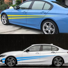 2PCS Long Side Stripe Vinyl Car Decal Racing Sport DIY Auto Decoration Decal Set picture