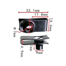 50x Car Running Board Rock Slider Extruded U Nut Extra Clips for Chevy GMC GM picture