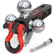 Versatile 5-in-1 Tri-Ball Hitch for 2-Inch Receivers - Secure 10,000 lbs Towing picture