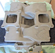 Edelbrock Cross Ram X-C8 Chevrolet SBC 302 350 400 Chevy 2X4 Intake Used Clean picture