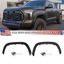 For 2022-26 Toyota Tundra Matte Black Front Wheel Arch Fender Trim Molding Pair picture