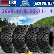 4pcs 26x9-14 26x11-14 Front Rear ATV UTV Tires 26x9x14 26x11x14 6 Ply Mud Tires picture