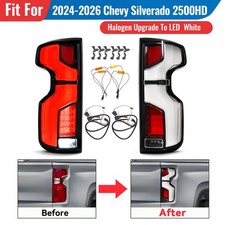 Halogen Upgrade LED Tail Lights For 2024-2026 Chevy Silverado 2500HD Pair LH+RH picture