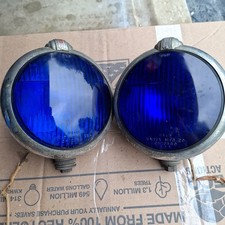 Vintage Pair Unity S-3  Lights Cobalt Blue Car Truck... picture